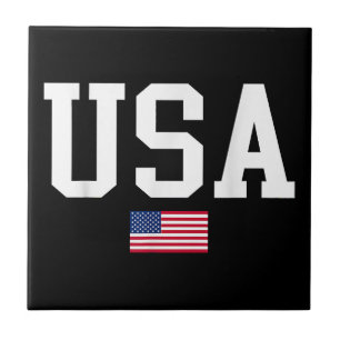 Azulejo Bandera Patriótica Americana Para Hombres Mujeres