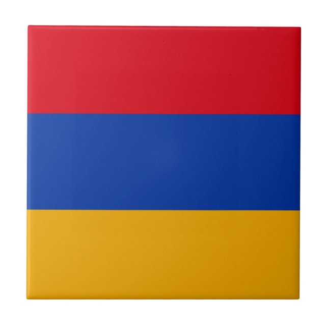 Azulejo Bandera patriótica armenia (Frente)