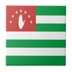 Azulejo Bandera patriótica de Abjasia
