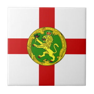 Azulejo Bandera patriótica de Alderney