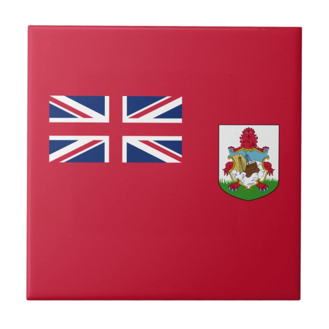 Azulejo Bandera patriótica de las Bermudas (Frente)