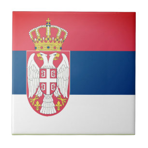 Azulejo Bandera Patriótica de Serbia