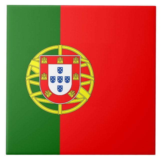 Azulejo Bandera portuguesa (Portugal) (Frente)