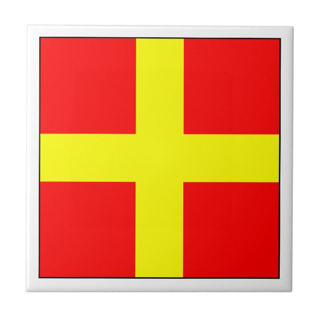 Azulejo Bandera R del ICS (Frente)