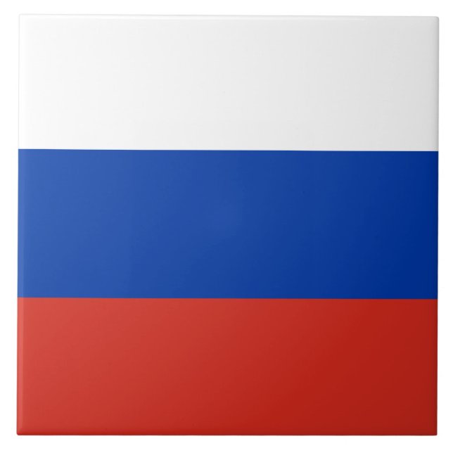 Azulejo Bandera rusa (Rusia) (Frente)