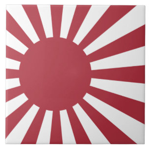 Azulejo Bandera solar imperial en ascenso de Japón, Edo a