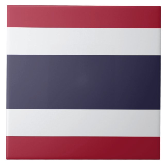 Azulejo Bandera tailandesa (Tailandia) (Frente)