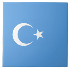 Azulejo Bandera uigur del este de Turkmenistán (uigur)