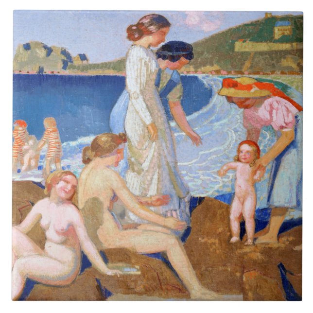 Azulejo Baño marino, Maurice Denis (Frente)