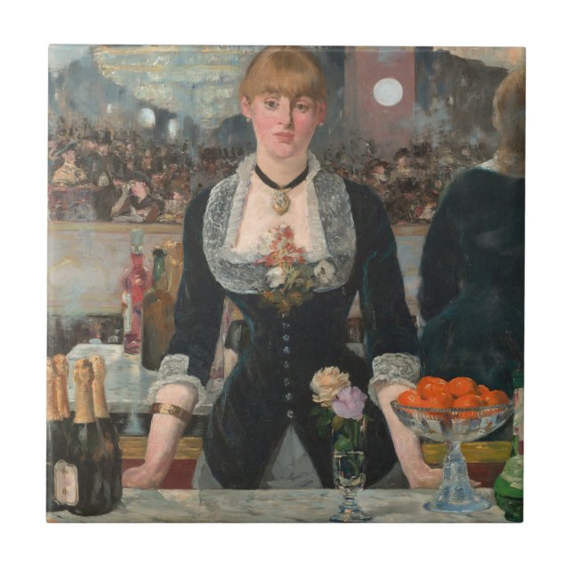 Azulejo Bar en el Folies-Bergère Edouard Manet (Frente)