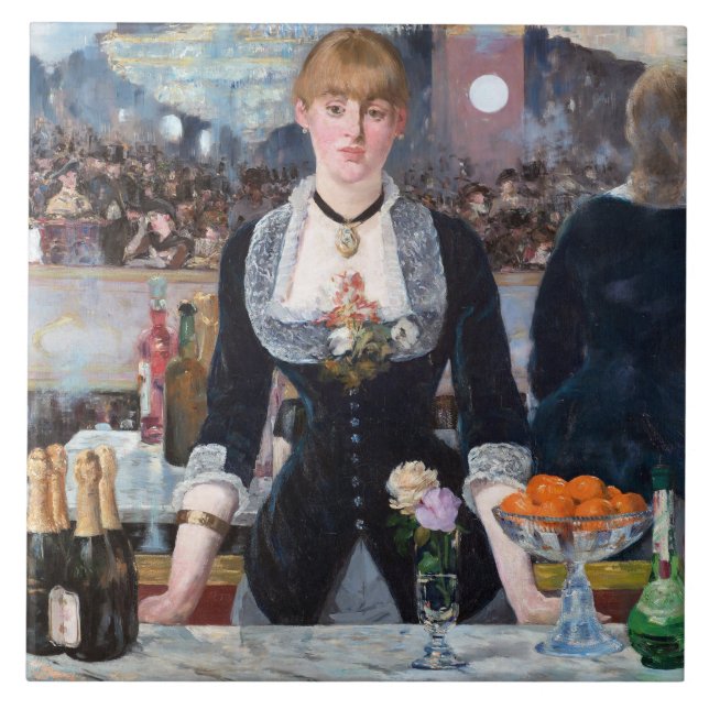 Azulejo Bar en el Folies-Bergere, Manet (Frente)