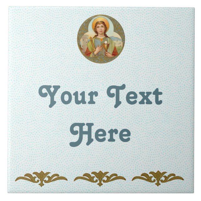 Azulejo Bárbara (BK 001) Tile cerámico 2 (Frente)