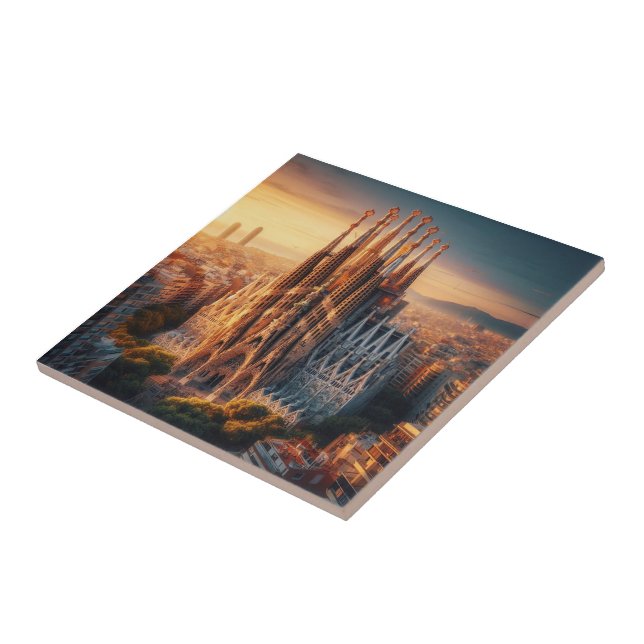 Azulejo BARCELONA Basílica Sagrada Familia, (Lado)