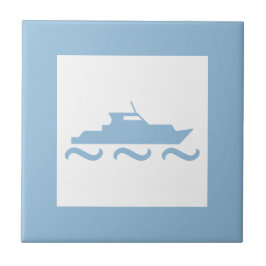 Azulejo Barco azul de niño bebé