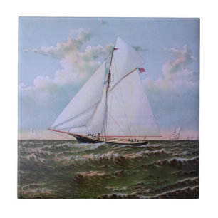 Azulejo Barco de vela antiguo
