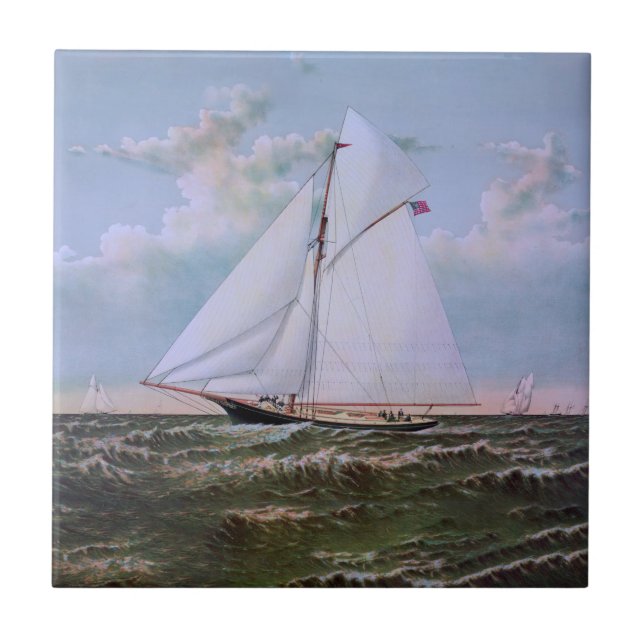 Azulejo Barco de vela antiguo (Frente)