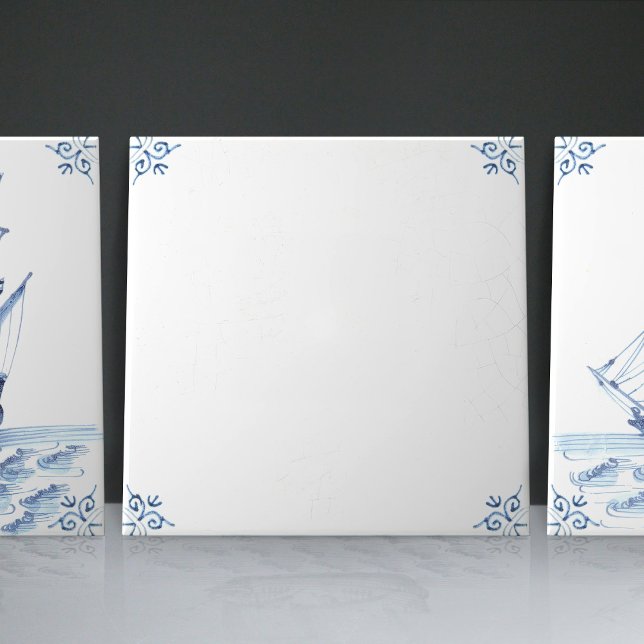 Azulejo Barco de vela Delft Blue Dutch Style Frigate (Subido por el creador)