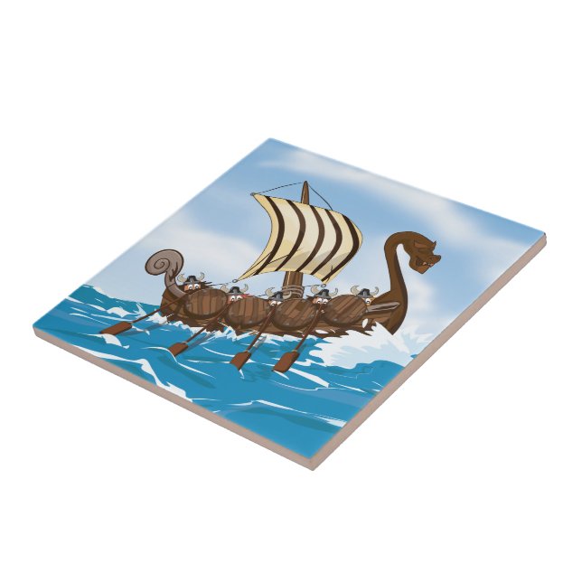 Azulejo Barco de Viaje (Lado)