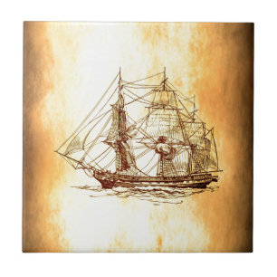 Azulejo barco pirata