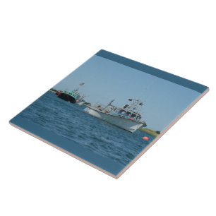 Azulejo Barcos del puerto de Chatham