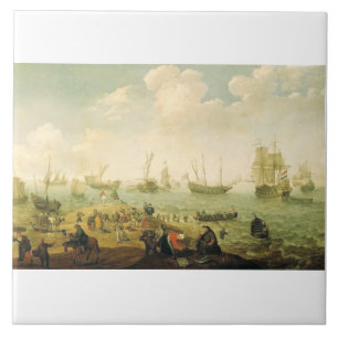 Azulejo Barcos en una rada holandesa