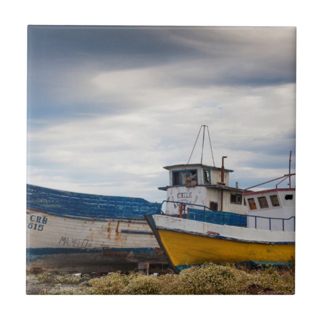 Azulejo Barcos pesqueros (Frente)