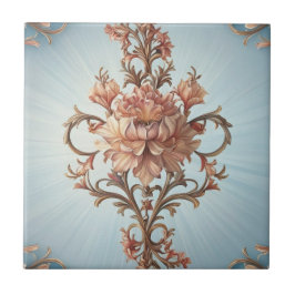 Azulejo Baroque Rose  