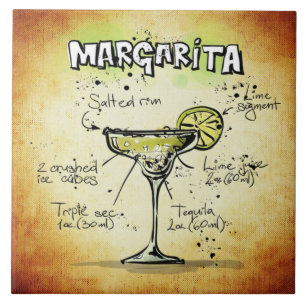 Azulejo Barra de oro de la receta de Margarita