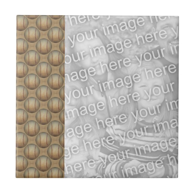 Azulejo Baseballs Sports Design Your Photo (Frente)