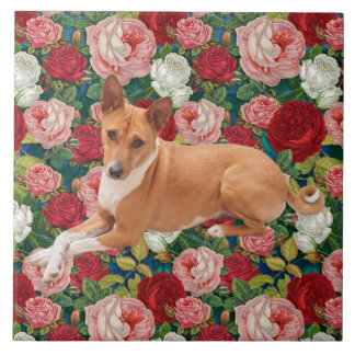 Azulejo Basenji Dog 
