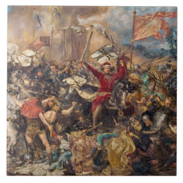 Azulejo Batalla de Grunwald (Escena Militar Medieval) (Gue