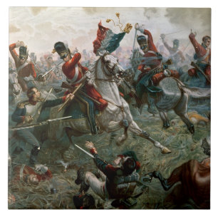Azulejo Batalla de Waterloo, el 18 de junio de 1815, 1898