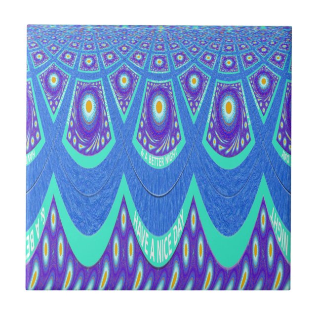 Azulejo batik azul (Frente)