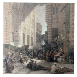 Azulejo Bazar de los comerciantes de seda, El Cairo, de