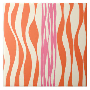 Azulejo Bce y Flow - Rosa, Naranja y Crema