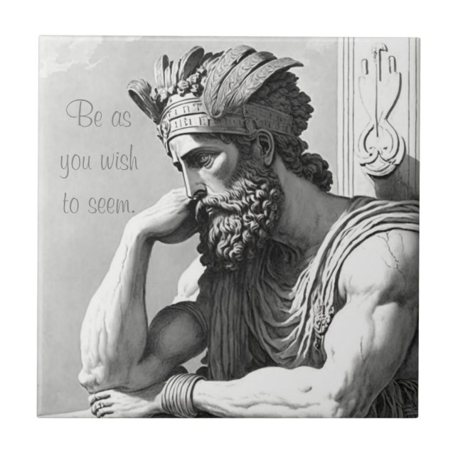 Azulejo Be as you wish to seem (Frente)