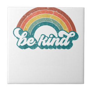 Azulejo Be Kind Rainbow Bandera LGBT Mes de orgullo LGBT R