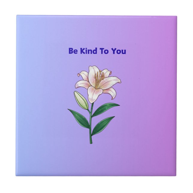 Azulejo Be Kind To You Lily Self-Care  (Frente)
