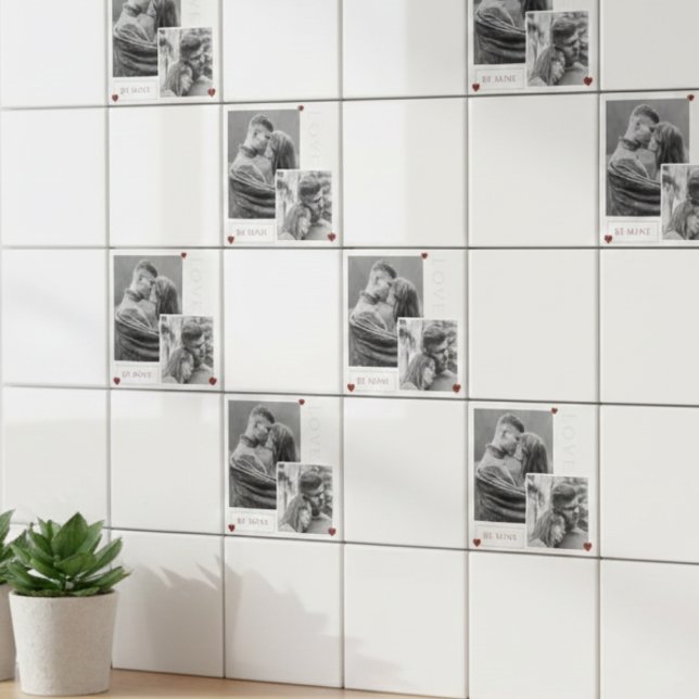 Azulejo Be Mine El día de San Valentín Couple Photo Love (Subido por el creador)