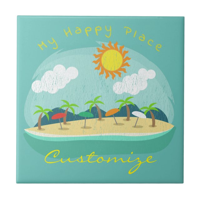 Azulejo Beach Happy Place Thunder_Cove (Frente)