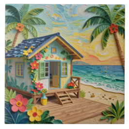 Azulejo Beach Home Oceanic Coastal Art