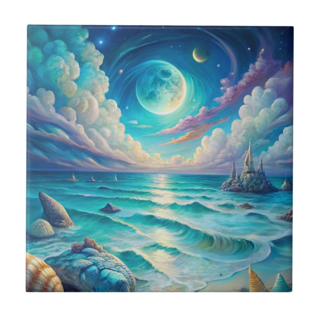 Azulejo Beach Scene  (Frente)