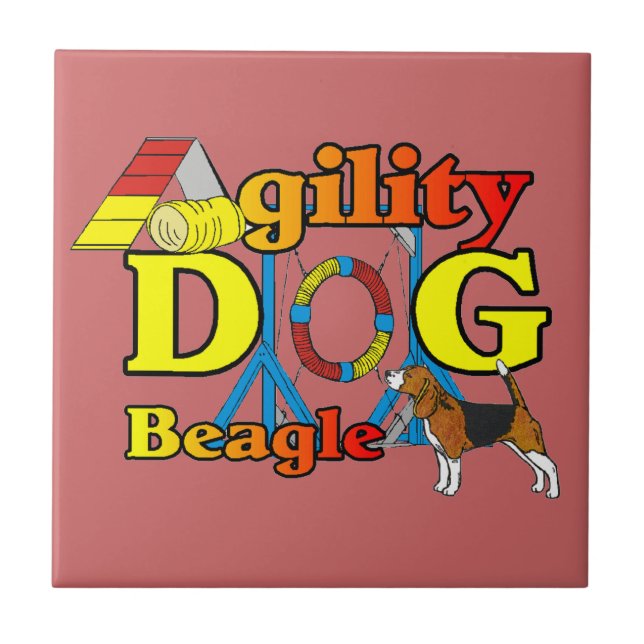 Azulejo Beagle Agility Gifts (Frente)