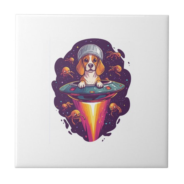 Azulejo Beagle � Encuentro Canino Intergaláctico (Frente)