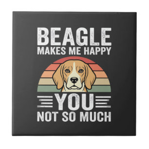 Azulejo Beagle Me Hace Feliz Amante De Los Perros