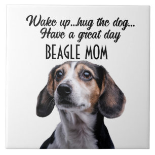 Azulejo Beagle Mom Ceramic Tile