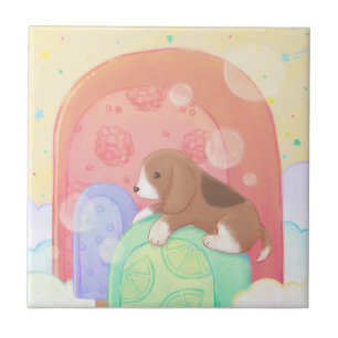 Azulejo Beagle & Popsicles