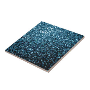 Azulejo Bebé azul claro brillo falso destellos
