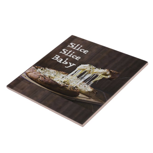 Azulejo Bebé de rebanada de rodaja de cerámica (Lado)