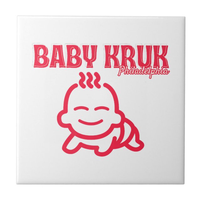 Azulejo Bebé Divertido Kruk Philadelphia Premium  (Frente)